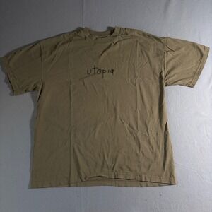 Travis Scott Cactus Jack Utopia i-D Magazine 2021 T-Shirt Olive XL